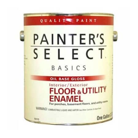 General Paint Painter's Select Basics Floor & Utility Enamel, Gloss Finish, Light Gray, Gallon - 151156